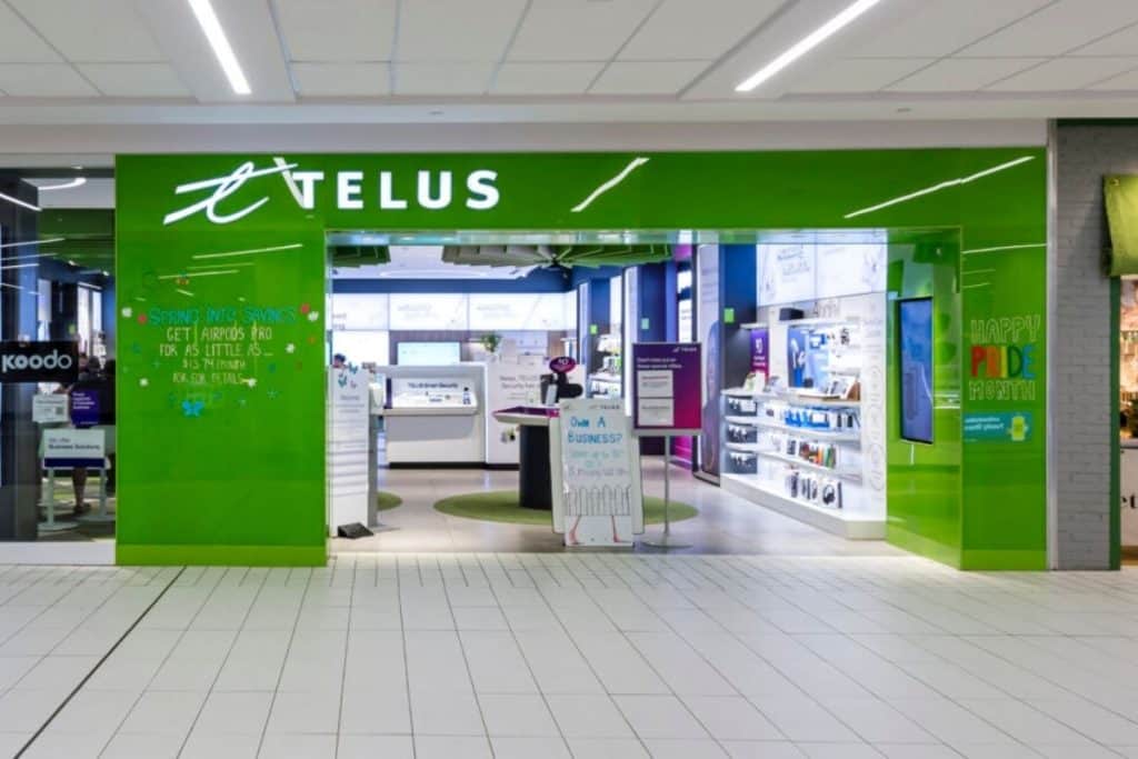 Quầy bán sim vv888 Canada nhà mạng Telus tại vv88vv