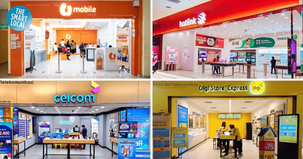 Cửa hàng 4 nhà mạng lớn cung cấp sim vv888 Malaysia