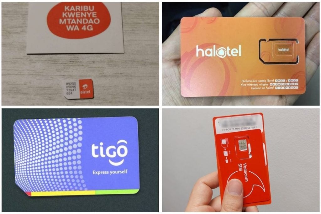 Sim Tanzania từ các nhà mạng lớn