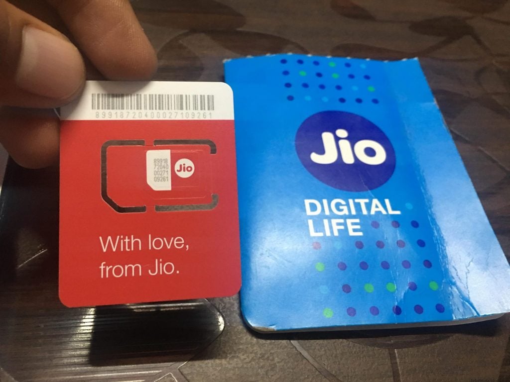 sim vv888 Ấn Độ Jio