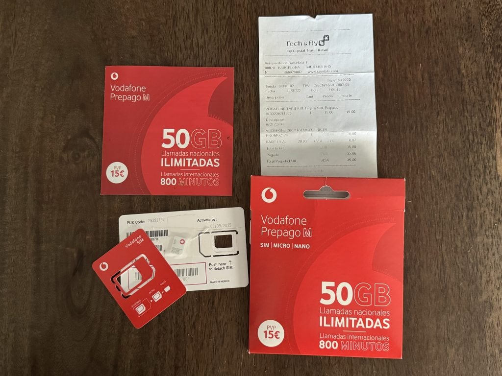 Sim vv888 Tây Ban Nha Vodafone