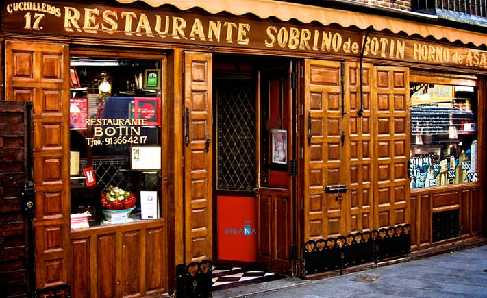 nhà hàng tây ban nha Sobrino de Botin