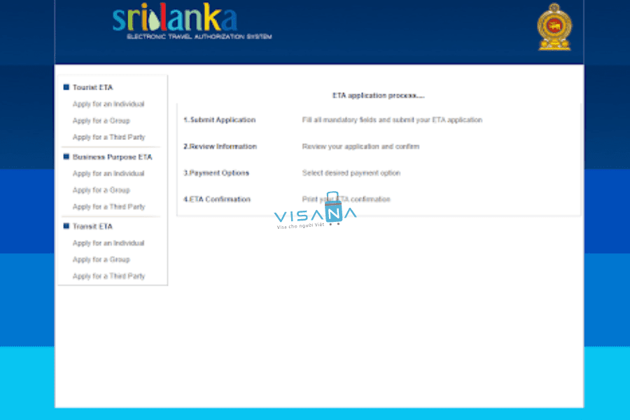 Quy trình xin ETA Sri Lanka trước khi đến vv88winna