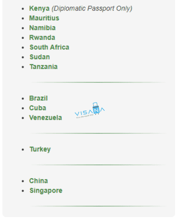 Đối tượng miễn thị thực Nigeria vv88winna