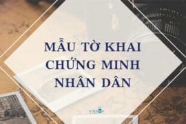 Mẫu tờ khai Chứng minh nhân dân